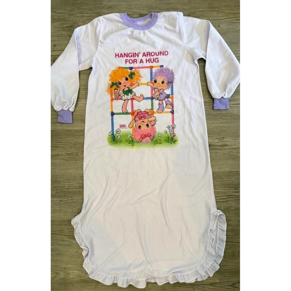 Vintage Hugga Bunch Nightgown Girls Size 14 Hallmark 80s Made USA 1984
